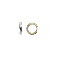 Diamond-cut Huggies Earrings