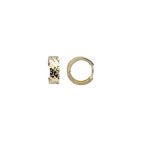 Diamond-cut Huggies Earrings