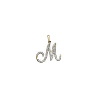 Script Diamond Letter "M" Pendant (14K)