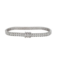 Oval Lab Grown Diamond Tennis Bracelet (14K)