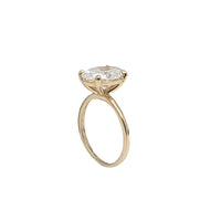 Oval Solitaire 2.96ctw Lab Grown Diamond Engagement Ring (14K)