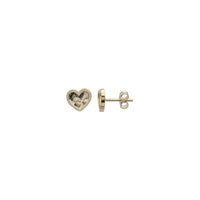 Filigree Heart Stud Earrings (14K)