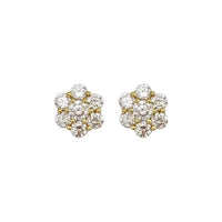 Flower Cluster  Lab Grown Diamond Stud Earrings (14K)