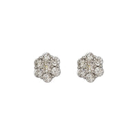 Flower Cluster  Lab Grown Diamond Stud Earrings (14K)