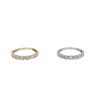 Baguette Bezel-Set Lab Grown Diamond Band (14K)