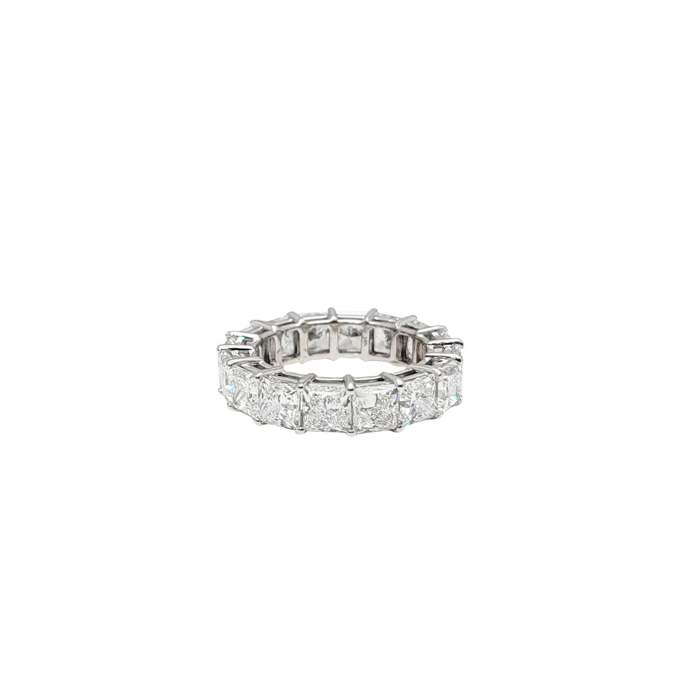 White Gold Lab Grown Diamond Princess Eternity Band (14K)