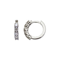Lab Grown Diamond Huggie Hoop Earrings (14K)