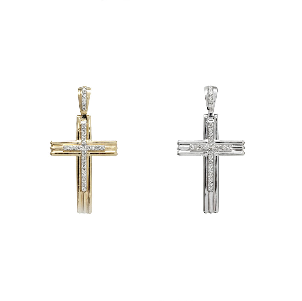 Diamond Cross Pendant (14K)