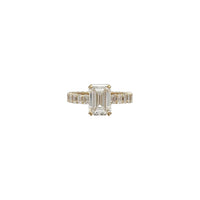Emerald Cut Lab Diamond Ring (14K)