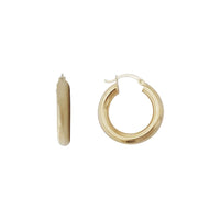 [3.9mm] Plain Hoop Earrings (14K)