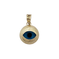 Diamond-Cut Evil Eye Pendant (14K)