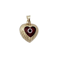 Evil Eye Heart Pendant (14K)