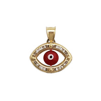 Zirconia Evil Eye Pendant (14K)
