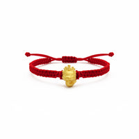 Хаппи Роиал Драгон наруквица са црвеним жицама кинеског зодијака (24К) Popular Jewelry - Њу Јорк