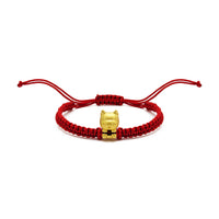 سوار بسلسلة التنين الصيني باللون الأحمر (24K) من Joyful Dragon Popular Jewelry - نيويورك