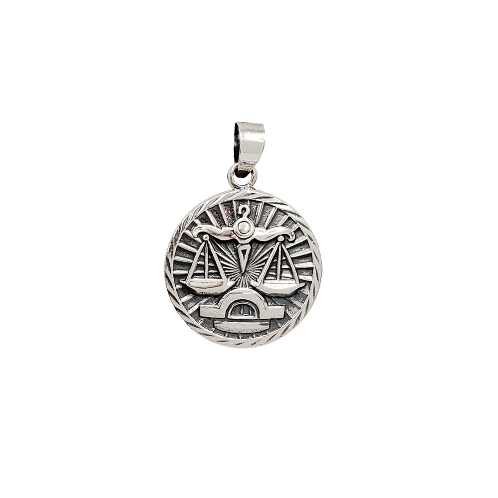 Zodiac Sign Libra Pendant (Silver).