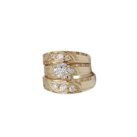 Three-Piece Engagement Ring Set (14K)