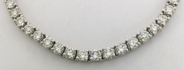 3 mm Diamond Tennis Necklace (14K)