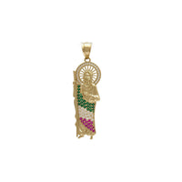 Multicolor CZ Saint Jude Pendant (14K)