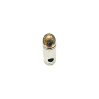 Two-tone Bullet Pendant (Silver)