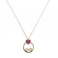 Infinity & Heart Fancy Necklace (14K)
