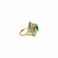 Diamond Round Ring (18K).