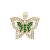 [draft] Zirconia Butterfly Pendant (14K)