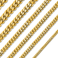 [Box Lock] Solid Miami Cuban Bracelet (14K)