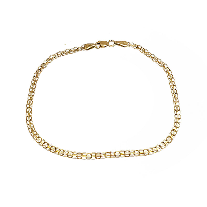 Yellow Gold Bismark Anklet Bracelet (14K)