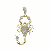 Scorpion CZ Pendant (14K).