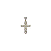 Iced-Out Cubanlink Cross Pendant (Silver)