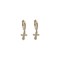 Cross Dangling Earring s(14K)