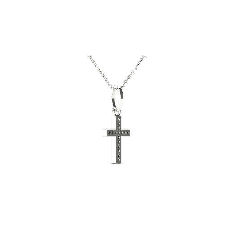 Mini Diamond Cross Pendant (14K)