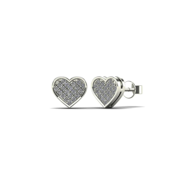 Diamond Heart Stud Earring (14K)