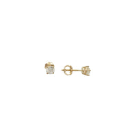 Single Diamond Stud Earrings (14K)
