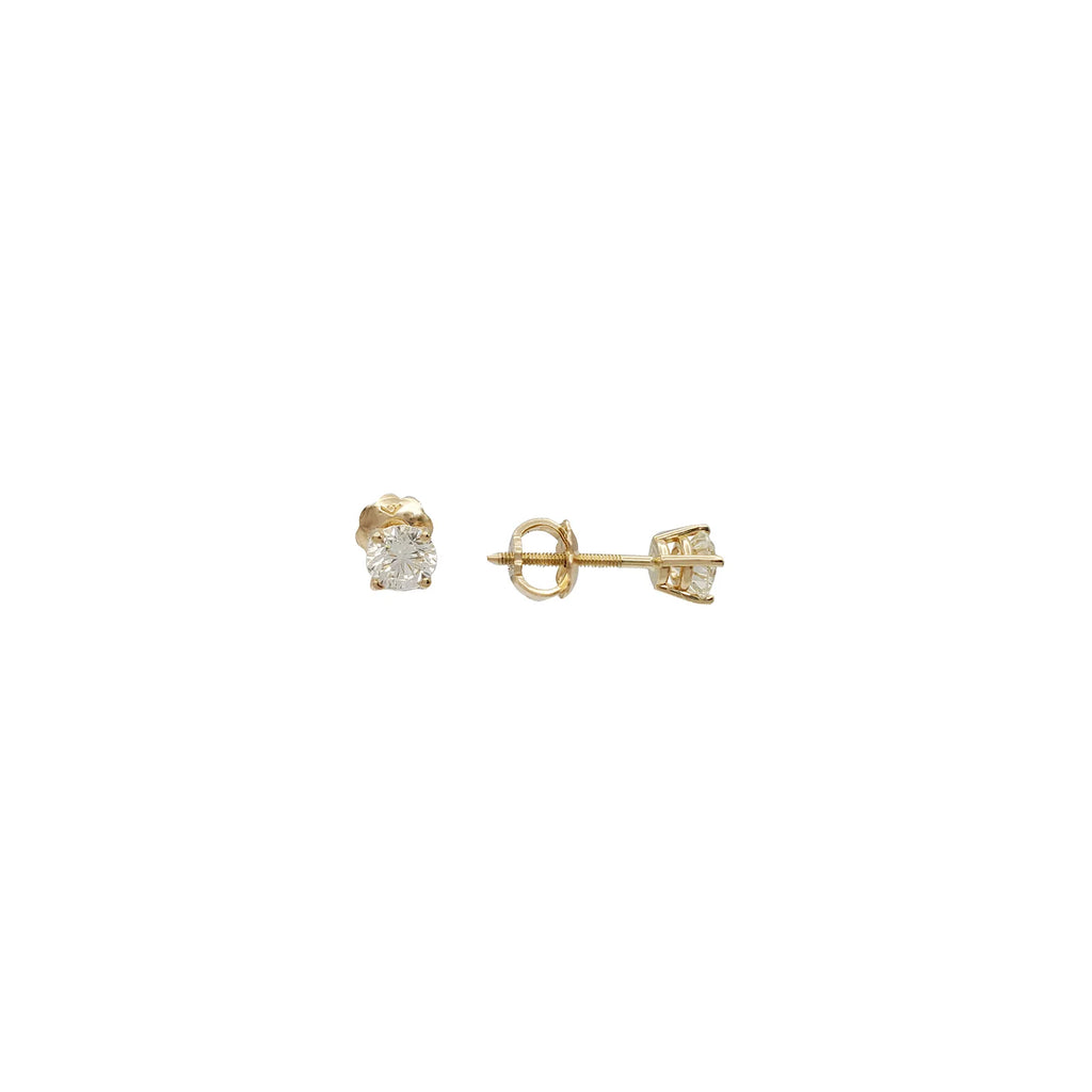 Adora Heart Studs, Gold Vermeil w/Sapphire | Women's Earrings | Miansai