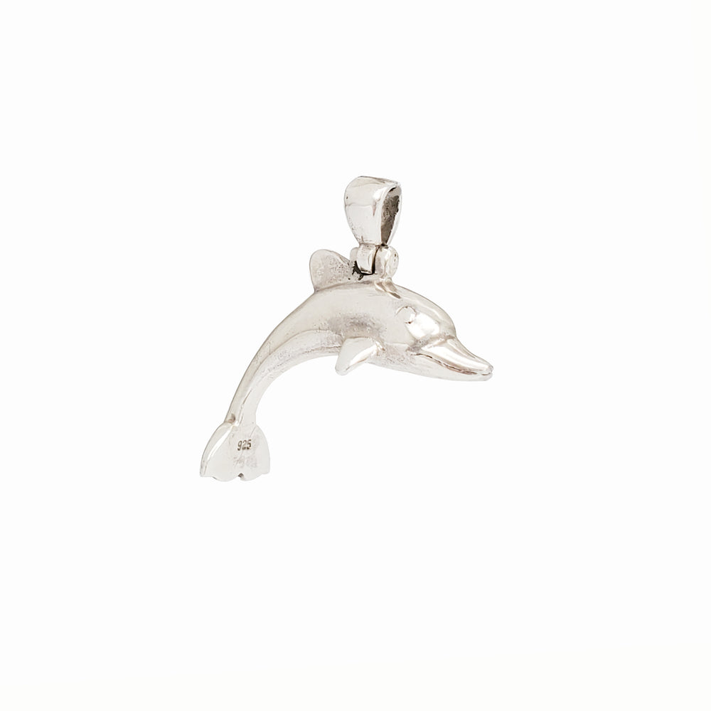 3D Dolphin Pendant  (SILVER)