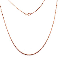 Diamond-Cut Elongated Bead Chain (14K)