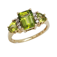 Diamond Peridot Ring (14K)