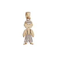Two-Tone Boy Pendant (14K)