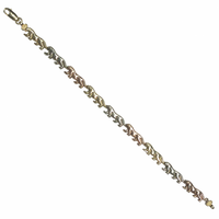 Tri-Color Jaguar Bracelet (14K).