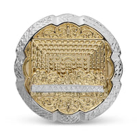 Diamond Cut Two-Tone Last Supper Ring (14K)