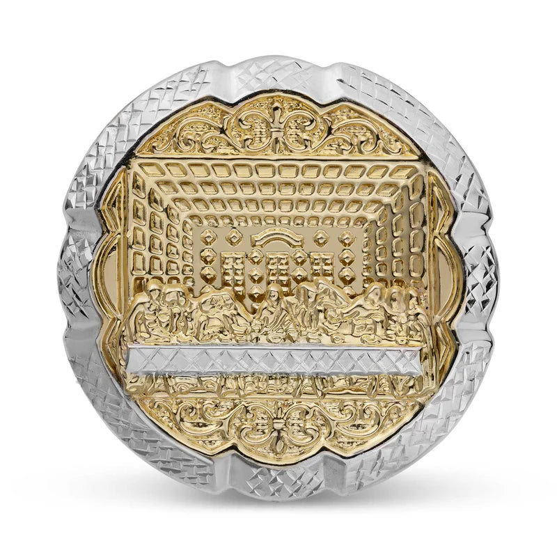 Diamond Cut Two-Tone Last Supper Ring (14K)