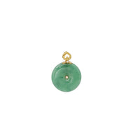 Jade Pi Disc Pendant (14K)