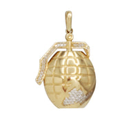 Grenade CZ Pendant (14k)