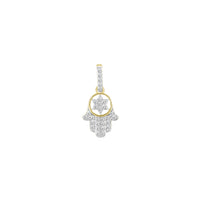 Diamond Hamsa with Star Pendant (14K)