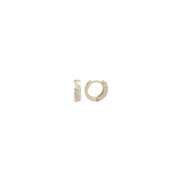 Zirconia Huggie Earring (14K)
