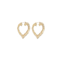 Bamboo Hoop Earing (14K)
