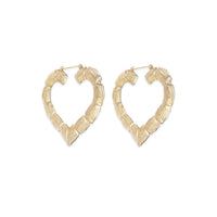 Bamboo Hoop Earing (14K)