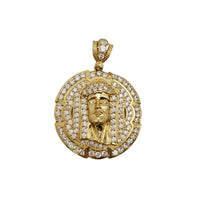 Iced-Out Jesus Pendant (10K)
